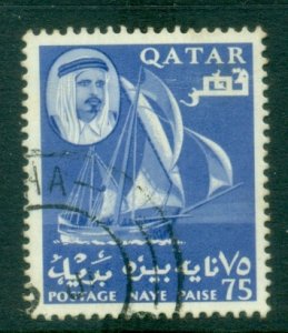 Qatar 1961 Dhow 75 np FU