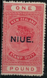 Niue 1923 SC 34 Mint SCV $185.00