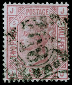 SG141, 2½d rosy mauve PLATE 5, USED. Cat £80. JJ 