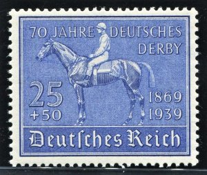 Germany 1939 The German Derby, 70th Annive (1v Cpt) MLH CV$20