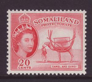 1953 Somaliland 20c Camel & Gurgi Mint