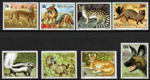 Rwanda Stamp 1035-1042  - Meat eating animals