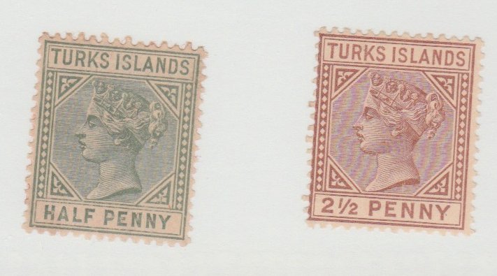 Turks Islands Scott #48-49 Die A Stamp - Mint Set - XYZ