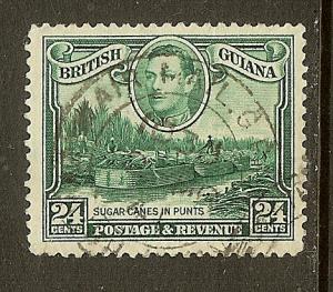 British Guiana, Scott #234a, 24c King George VI, Used