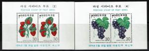 Korea SC# 894a and 896a, Mint Never Hinged, ink dot on both -  Lot 031917