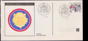 Czechoslovakia, 1990, 45th Years.  Army in Plzni 1945 Mi#3047, Postcard