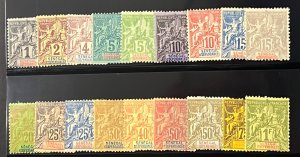 Senegal 1892-1900 SC 35-52 MLH Set