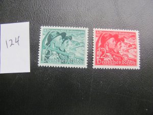 Germany 1938 MNH SC B132-B133  SET  XF 40 EUROS (124)