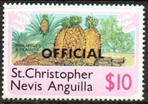 St. Kitts-Nevis Sc #O9 MNH