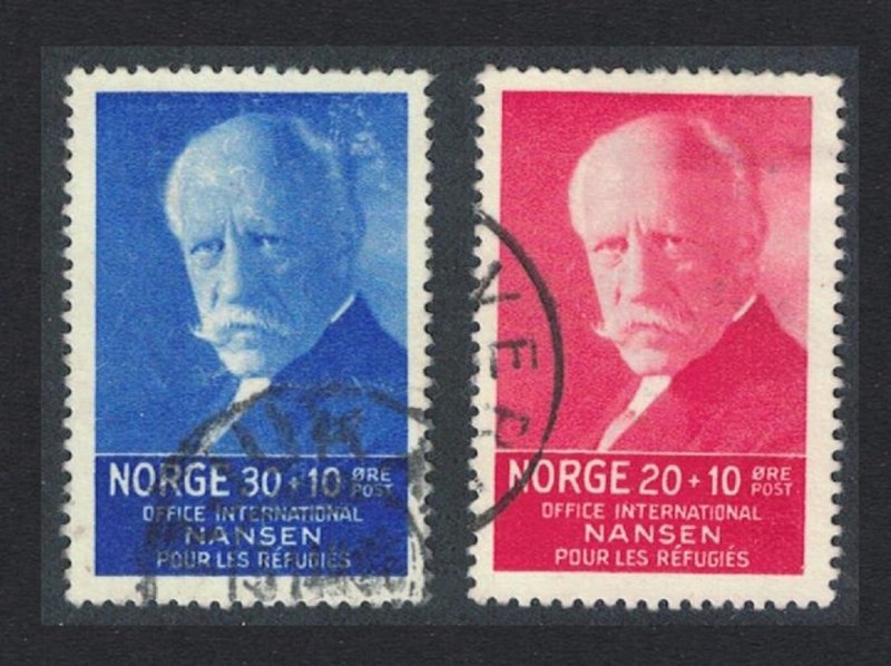 Norway Nansen Refugee Fund 2v 1935 Canc SG#237-238 MI#174-175