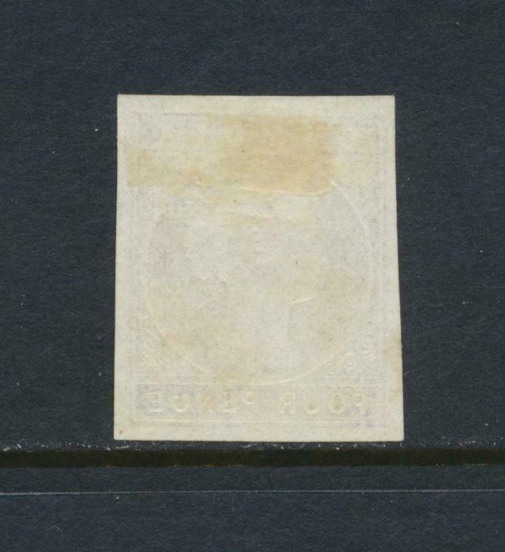 GAMBIA 1871, 4d PALE BROWN, VF MLH SG#2 CAT£500 (SEE BELOW)