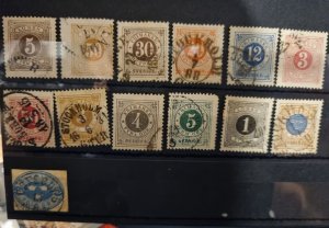 Sweden very old stamps.. 1855 to 1930.. nice collection... #586