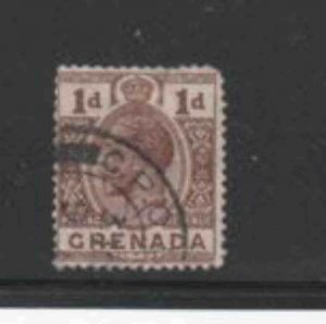 GRENADA #93 1921 1p KING GEORGE V F-VF USED a