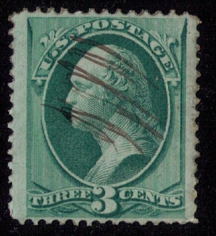 US Scott #207 BLUE GREEN F-VF