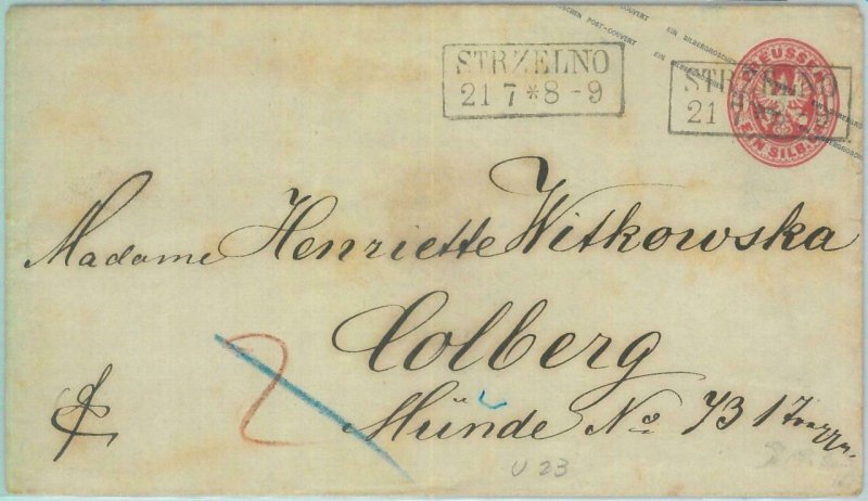 89252 - GERMANY Prussen - Postal History - STATIONERY COVER from Strzelno POLAND