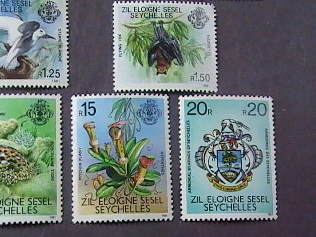 SEYCHELLES/ZIL ELWANNYEN SESEL # 1-16-MNH---COMPLETE SET---WILDLIFE ---1980