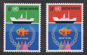 UN NY Sc# 254 255 Law of the Sea MNH