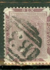 B: Sierra Leone 1a used CV $55