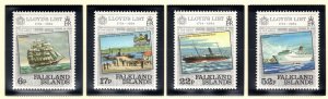 FALKLAND ISLANDS 1984 Lloyd's List; Scott 404-07, SG 484-87; MNH