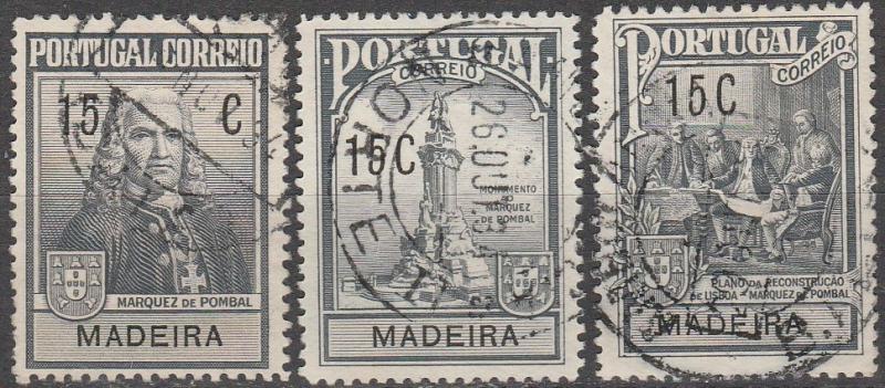 Madeira #RA1-3  F-VF  Used   (A14777)