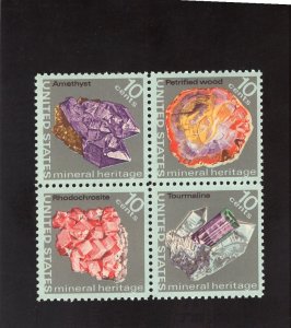 1538-1541 Mineral Heritage, MNH blk/4