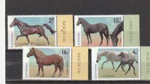 ROMANIA 2022 STAMPS HORSE BREEDS ANIMALS POST MNH RASE DE CAI