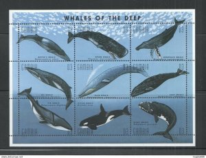 Gambia MNH S/S Whales Of The Deep 1995