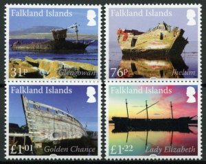 Falkland Islands Ships Stamps 2018 MNH Wrecks Shipwrecks Pt II Boats 4v Set