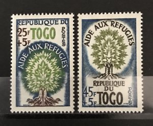 Togo 1960 #B15-16 World Refugee Year, MNH, CV $1.25