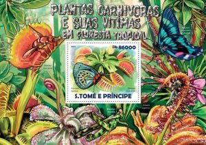 SAO TOME - 2015 - Rainforest Plants - Perf Souv Sheet - Mint Never Hinged