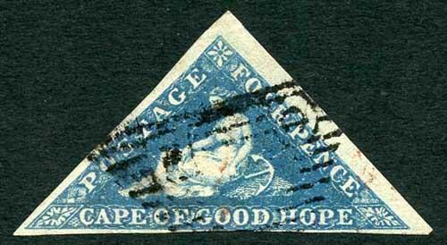 COGH SG4 4d Deep Blue on Slightly Blued Paper PB Printing Cat 170 pounds