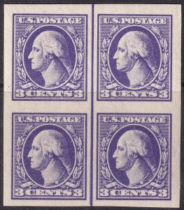 #535 Mint NH, XF, Block of 4 (CV $75+) (CV $18 - ID30264) - Joseph Luft