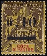 IVORY COAST   #19 MH (1)