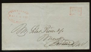 Hale & Co (and Bates Express) Cover New Bedford MA to Boston MA LV6558