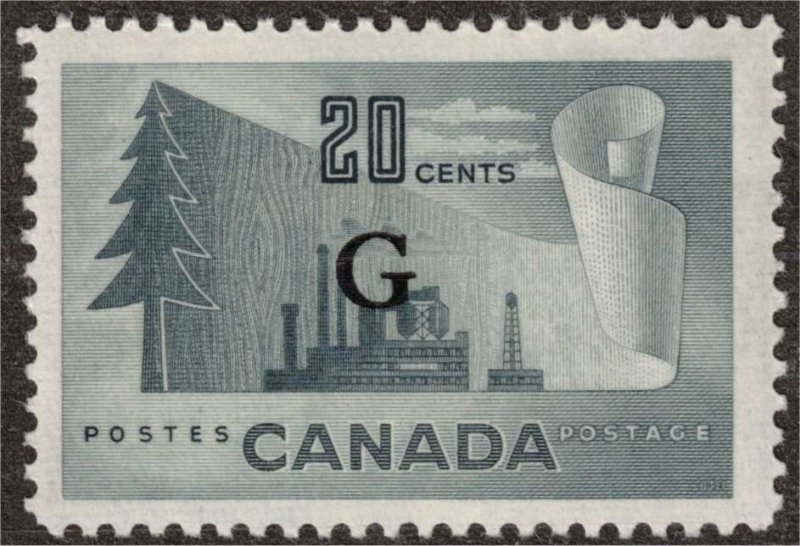 CANADA - Pulp & Paper G O30 Mint 1951