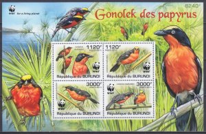 2011 Burundi 2126-29/B170 WWF / Birds 11,00 €