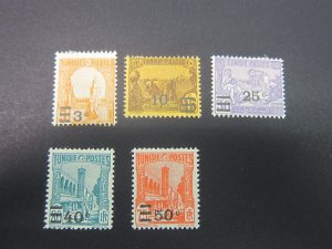 French Tunisia 1928 Sc 115-9 set MH