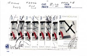 Germany, Postage Stamp, #2226 (8 Ea) Used, 2003 El Lissitzky (AG)
