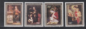 Central Africa # C294-297, Christmas - Paintings, Mint NH, 1/2 Cat.