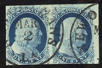 #9, Used Pair, F/VF, Plated 69-70L1L. SCV $260