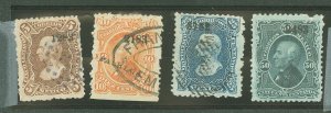Mexico #118-121 Used Multiple