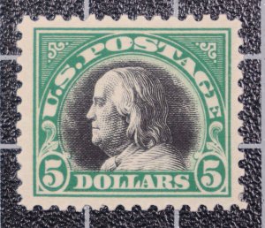 Scott 524 $5.00 Franklin MNH Nice Stamp PSE Cert Grade 85 SCV $425.00