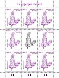 Guinea Birds of Prey on Stamps 2020 MNH African Fish Eagle Eagles 8v M/S III