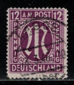 Germany AM Post Scott # 3N8b, used