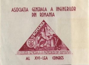 Romania C23 (mh s/s, 2 hinge marks) 80L Engineers’ Assoc., magenta (1945)