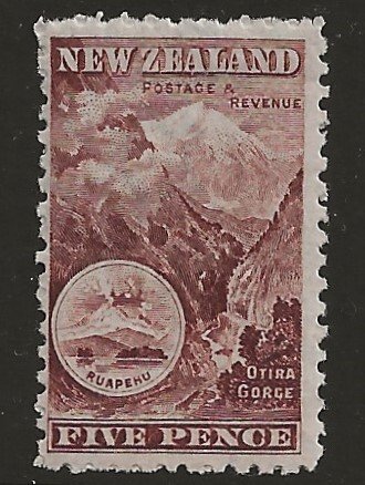 New Zealand 114  1902  5p  fine mint  nh