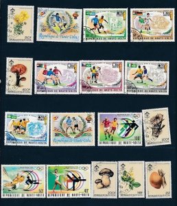 D395584 Upper Volta Nice selection of VFU Used stamps