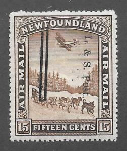 Canada-Newfoundland  Scott #211ii  Mint LH  very shifted overpr Scott CV $100.00
