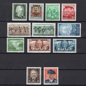 GERMANY DDR DEMOCRATIC REPUBLIC 1954 SELECTION COMPLETE ISSUES PERFECT MNH