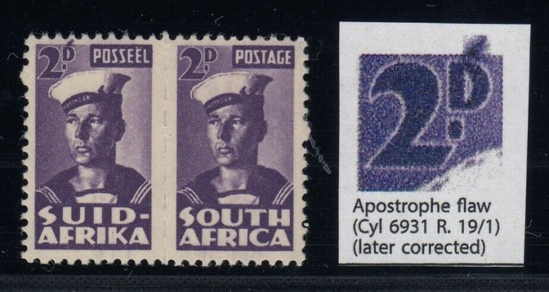 South Africa, SG 100c, MNH Apostrophe Flaw variety